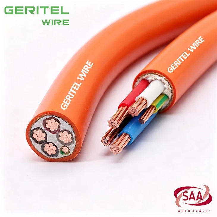 2.5mm2 4 Core And Earth Australian Orange Circular Power Cable 0.6/1kV best