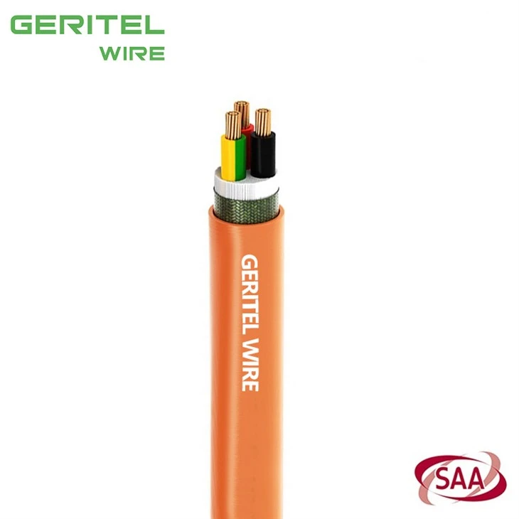 2 X 1.5mm² + 1 X 1.5mm² Earth XLPE PVC Orange Circular Cable 0.6/1kV high quality