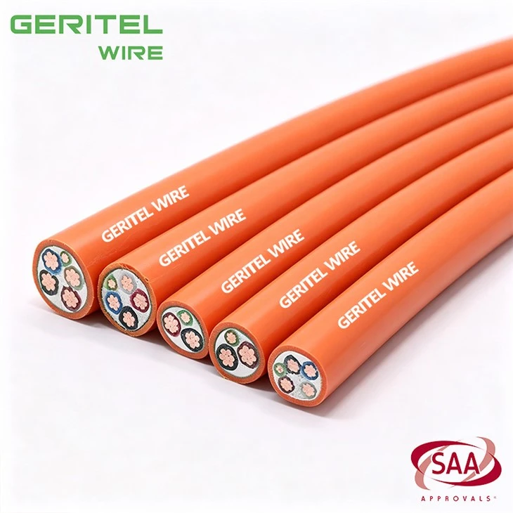 2 X 10mm² + 1 X 4mm² Earth Australian Standard Orange Sheathed Power Cable high quality