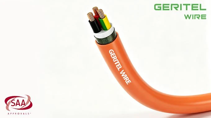 2 X 4mm² + 1 X 2.5mm² Earth 2C+E Orange Circular Mains Cable best