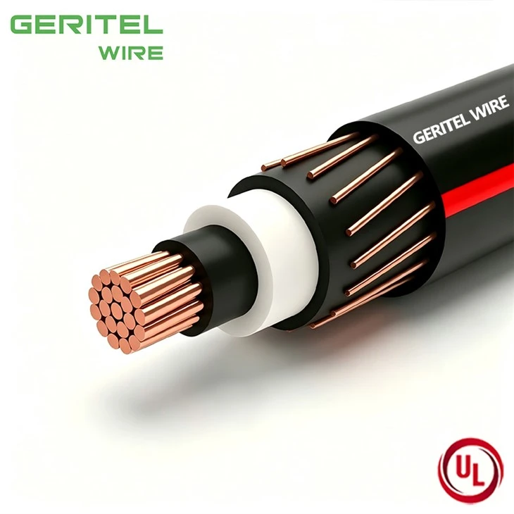 25kV Copper Concentric Neutral Primary Cable EPR/LLDPE MV-90 133% I.L. 320 Mils high quality