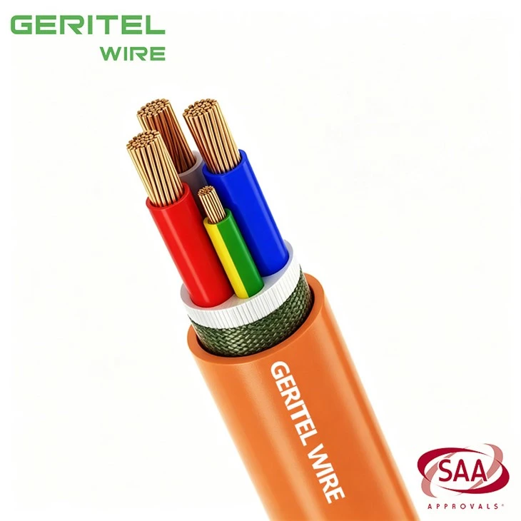 3 X 10mm2 + 1 X 4mm2 Earth Copper XLPE PVC Power Cable For Fixed Wiring suppliers