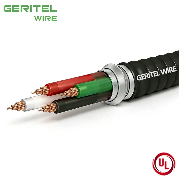 4 AWG UL1569 MC Cable THHN THWN-2 PVC Jacket factory