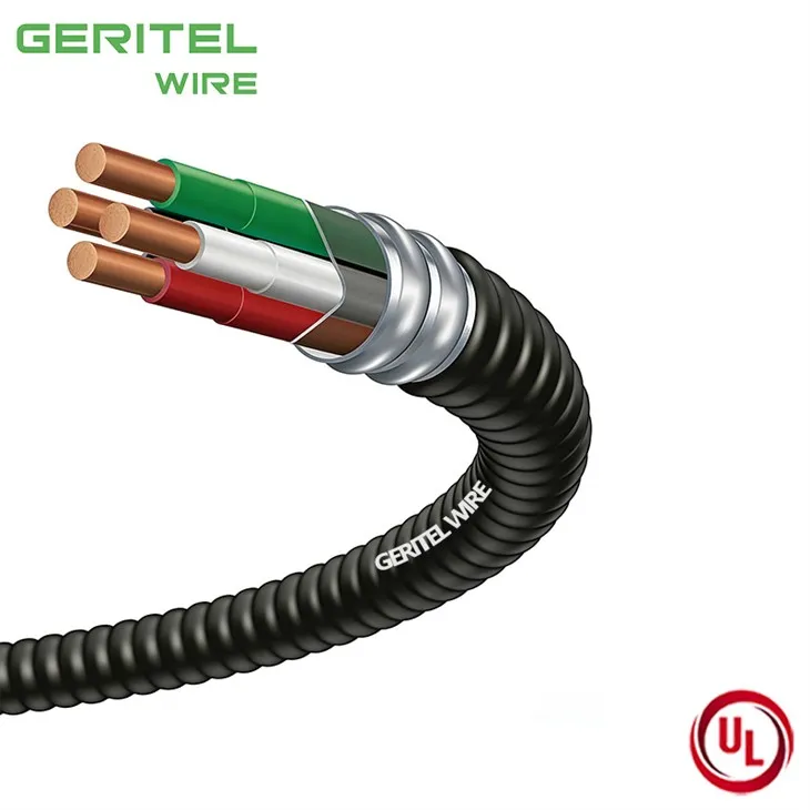 8 AWG MC Cable Power Distribution Armored Cable With THHN Copper Conductor suppliers