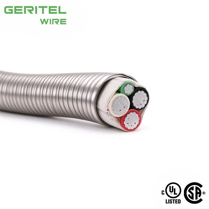 1/3 BX 3 Conductor Aluminum Building Wire For Commercial Electrical Projects suppliers