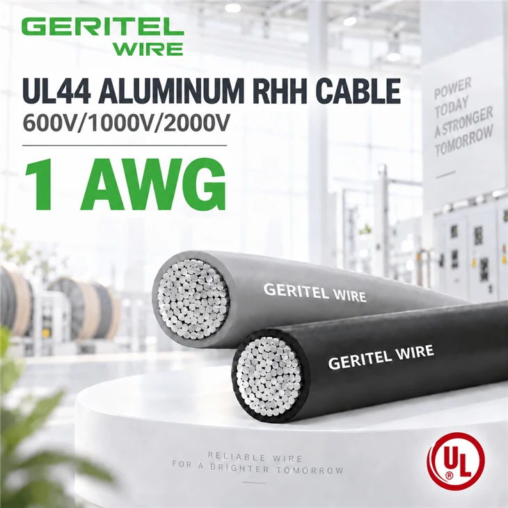 1 AWG Aluminum RHH Cable 600V 1000V 2000V For Building Power Systems