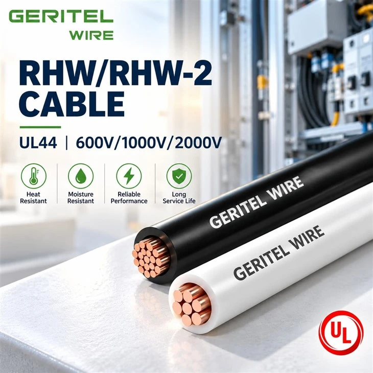 1000V RHW-2 Copper Power Cable For Commercial Distribution