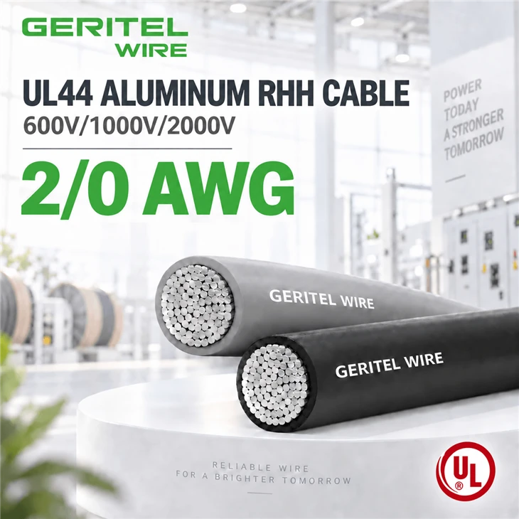 2/0 AWG Aluminum RHH Power Cable For Switchboards And Main Distribution