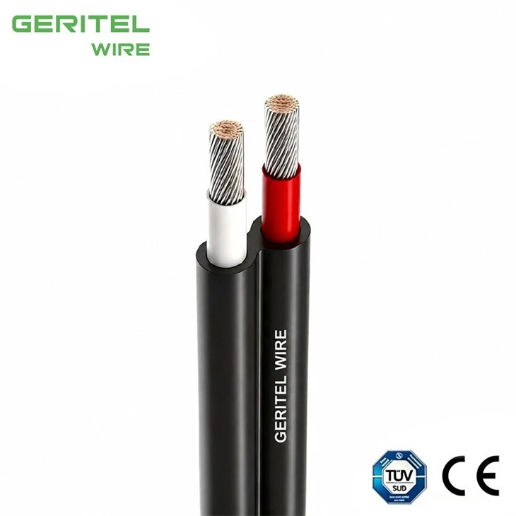 2×10mm² Twin Solar Cable Flexible Tinned Copper DC Wire factory