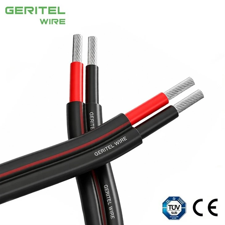 2×10mm² Twin Solar Cable Flexible Tinned Copper DC Wire suppliers