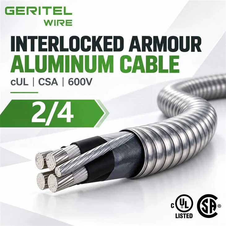 2/4 AC90 Aluminum Cable 4 Conductor RW90 XLPE For Panel And Feeder Wiring