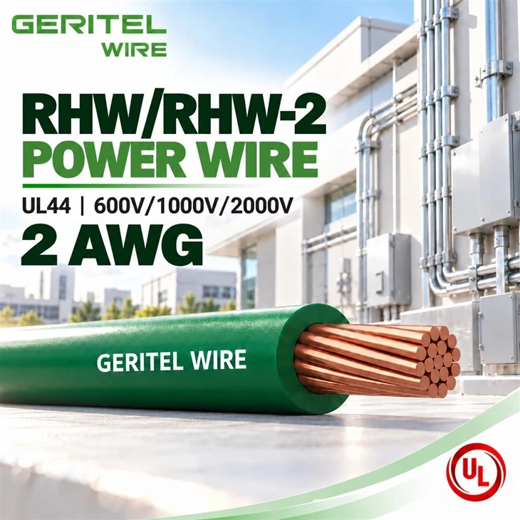 2 AWG Copper RHW/RHW-2 Wire For Commercial Panel Feeders