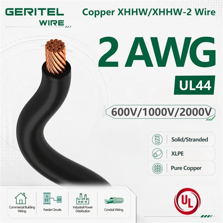 2 AWG Single Core XHHW/XHHW-2 Wire