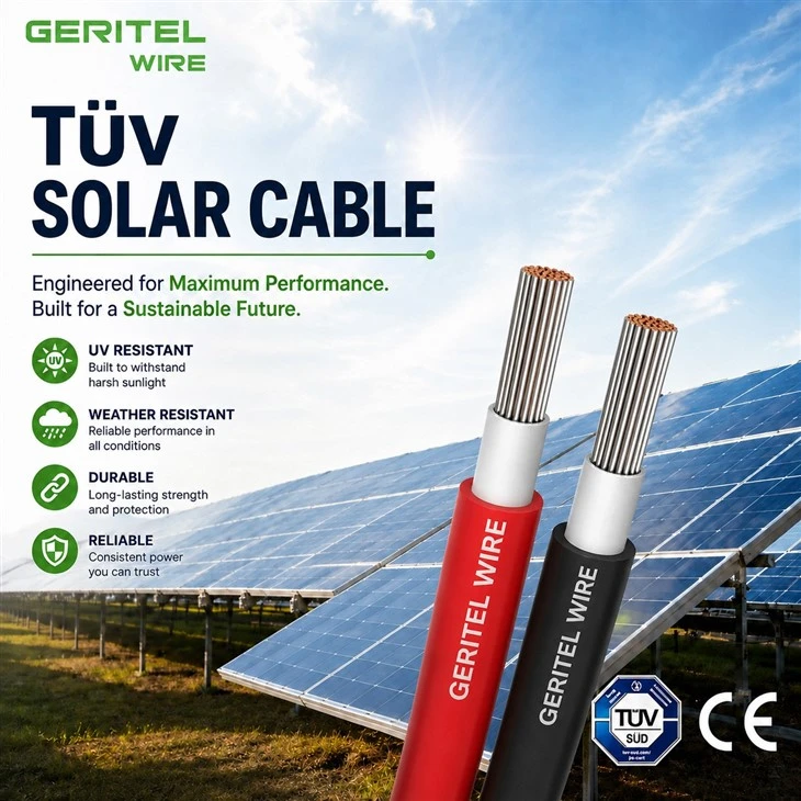 1500V Solar Cable For Rooftop And Utility Solar Projects