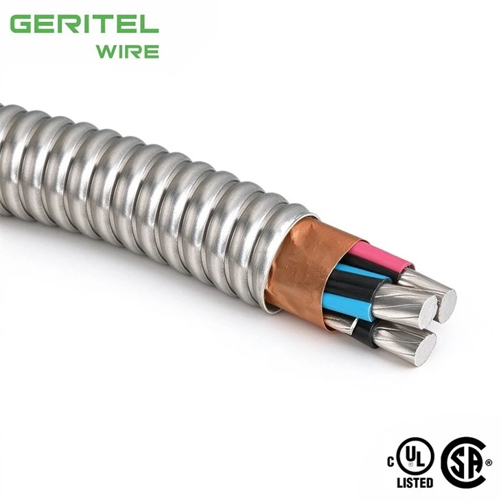 3C 1/0 AC90 Aluminum Power Cable 600V For Three Phase Building Distribution suppliers