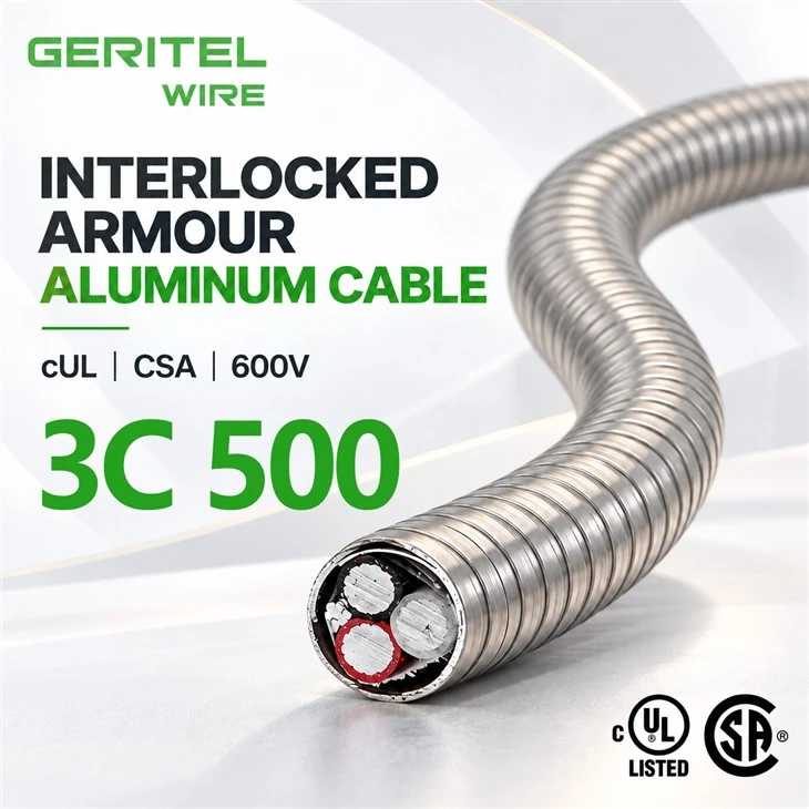 3C 500 AC90 Aluminum Power Cable For Main Distribution And Project Wiring