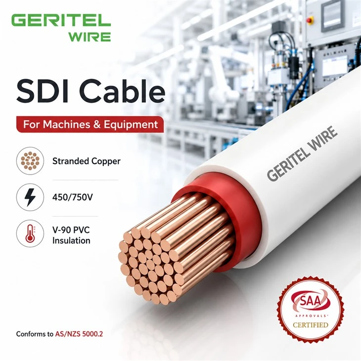 450 750V V90 SDI Cable Designed For Low Voltage Fixed Power Installations
