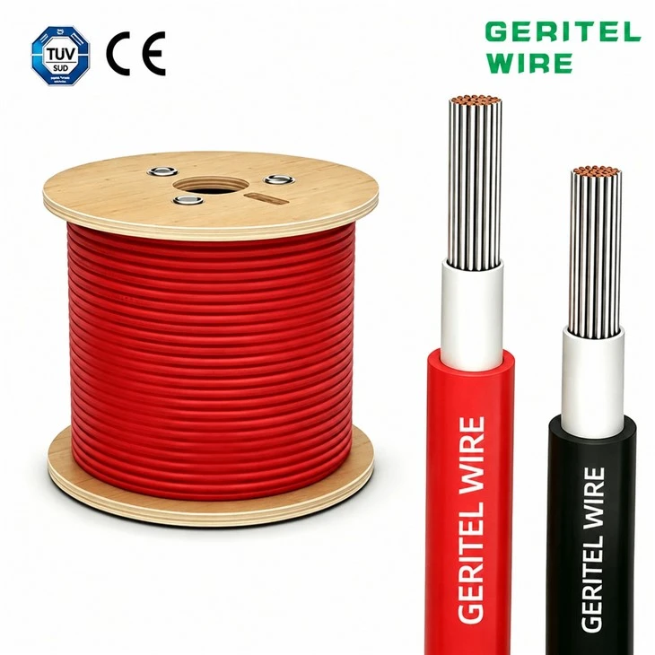 4mm H1Z2Z2-K PV Cable TÜV Certified 1.5kV DC Solar Wire suppliers