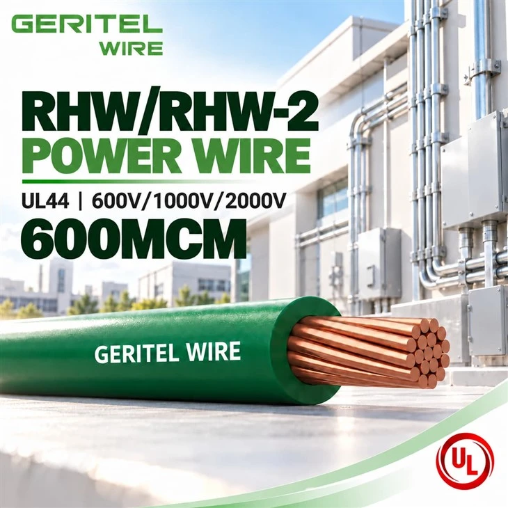 600 MCM Copper RHW-2 Power Wire Factory Direct Supply