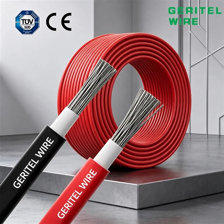 6mm2 TÜV Solar Cable Flexible Tinned Copper String Wire factory