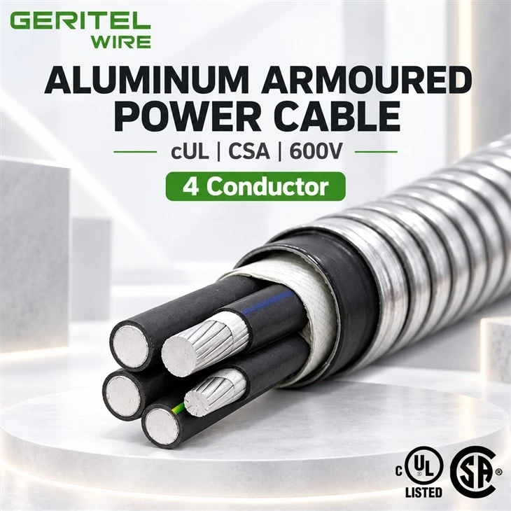 AC90 4 Conductor Aluminum Cable For Data Center General Building Circuits
