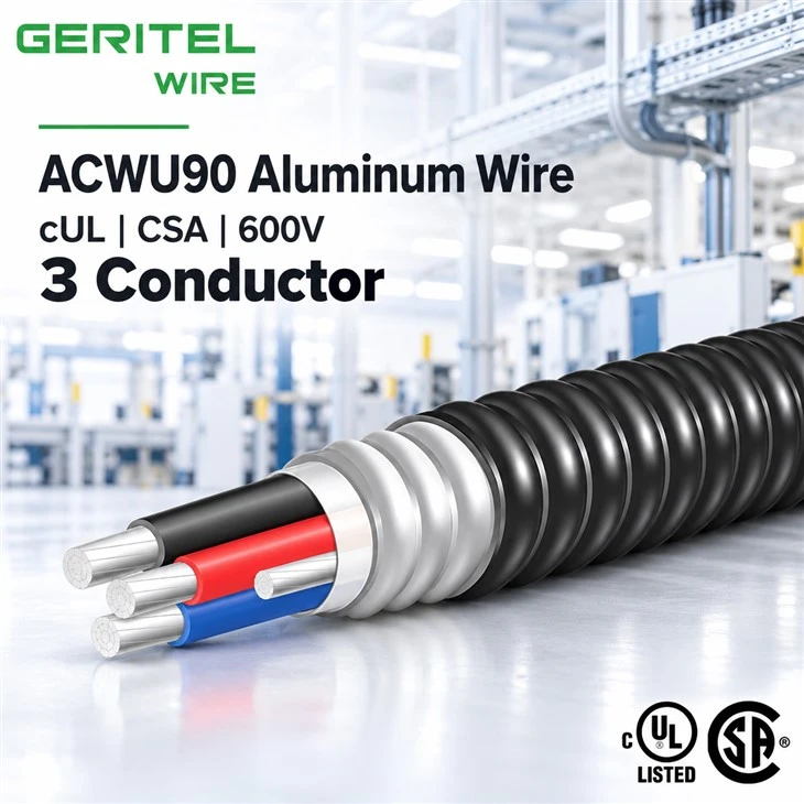 ACWU90 3 Conductor Armoured Cable 600V