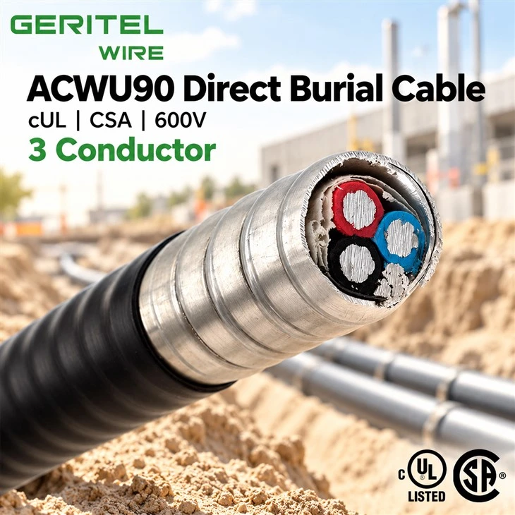 ACWU90 Aluminum Cable For Electrical Distribution Panels