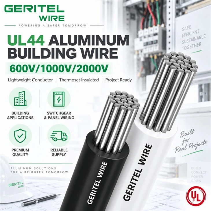 Aluminum RHH Wire For Solar Inverter Rooms And Switchgear