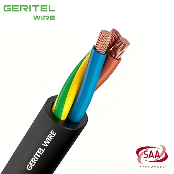 AS/NZS 3191 4mm2 Flexible Cord V90 PVC Multicore Cable 250/440V suppliers