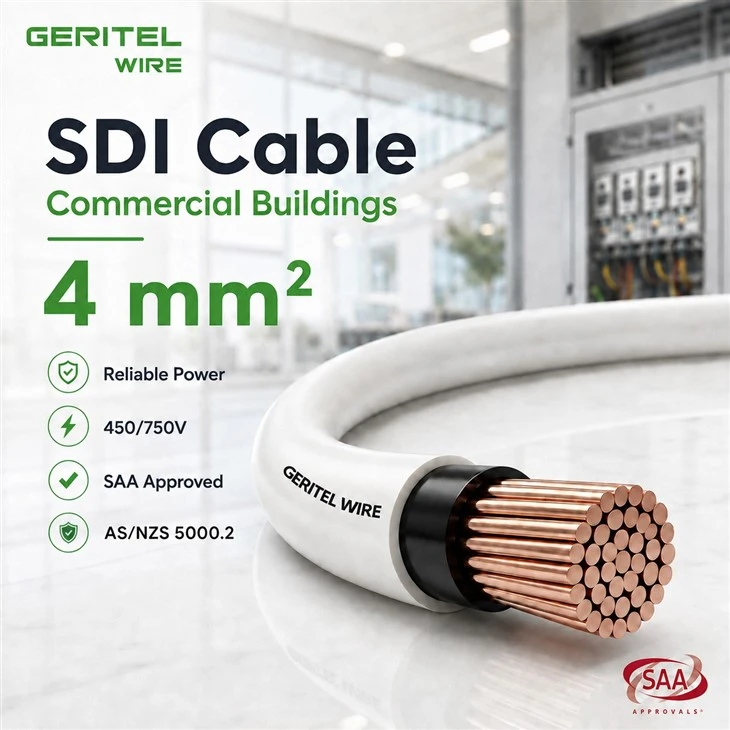 AS/NZS 5000.2 4 mm Double Insulated Cable For Dedicated Circuits