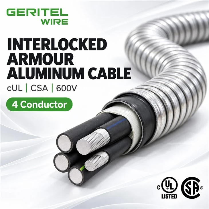 BX 4 Conductor Aluminum Cable For Prefab Building And Off Site Construction