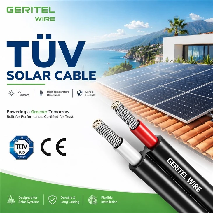 Corrosion Resistant Solar Cable For Outdoor Solar Power Systems
