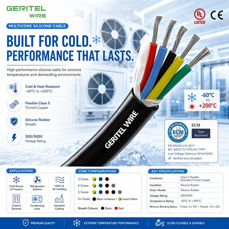 Energy Storage Cabinet HVAC Cable For Battery Thermal Management