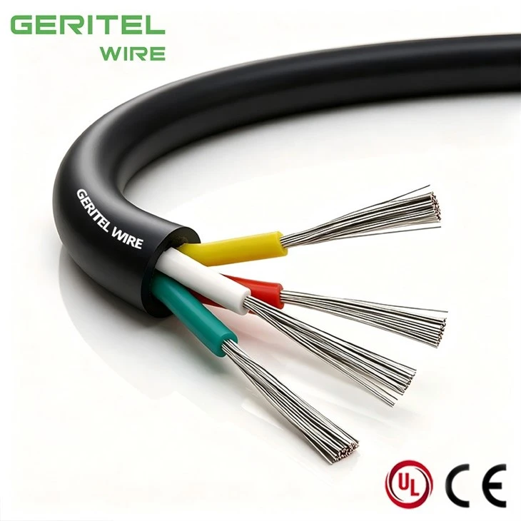 GERITEL WIRE 300/500V 4 Sq mm Heat Resistant Cable For Industrial Oven Power Cable SiHF-J factory