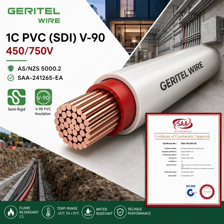 GERITEL WIRE SDI Cable For Reliable Fixed Electrical Wiring