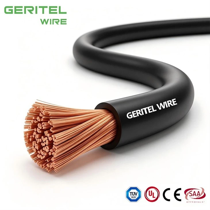 Heavy Duty 25mm² PVC Welding Cable For DC Battery Power high quality