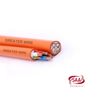 Australia 16mm orange circular power cable Australia 16mm orange circular power cable