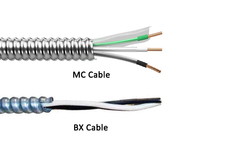 MC cable and BX cable MC cable and BX cable