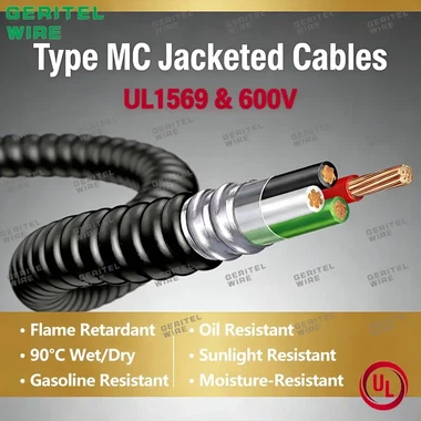 MC cable for lighting circuits MC cable for lighting circuits