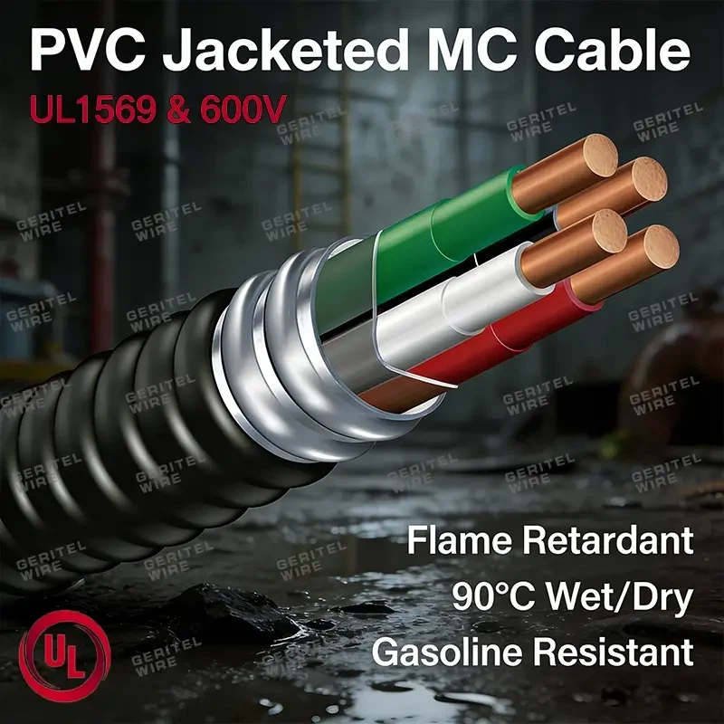 PVC Jacketed Metal Clad Cable For Industrial Power Distribution