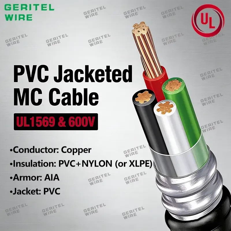 PVC Jacketed MC Cable With Insulated Green Ground: Applications And Advantages