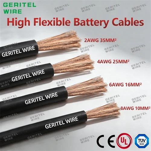 Heavy-Duty Copper Battery Cable For Trucks Buses And Construction Equipment