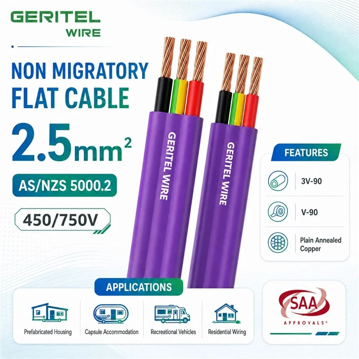 Container House Non-Migratory TPS Cable For Fixed Building Wiring