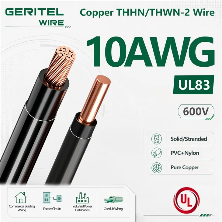 10 AWG THHN/THWN-2 Copper Building Wire– 30A Dedicated Circuit Wiring for Equipment and Appliances