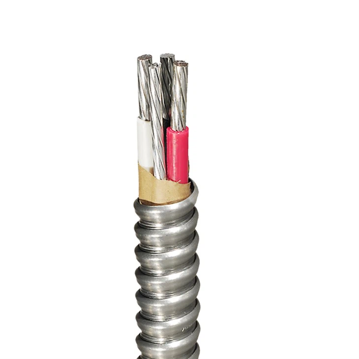 CSA AC90 BX Cable Aluminum Conductor PVC Or XLPE/AIA 600V