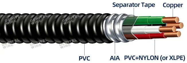 6 AWG PVC MC Cable 6 AWG PVC MC Cable