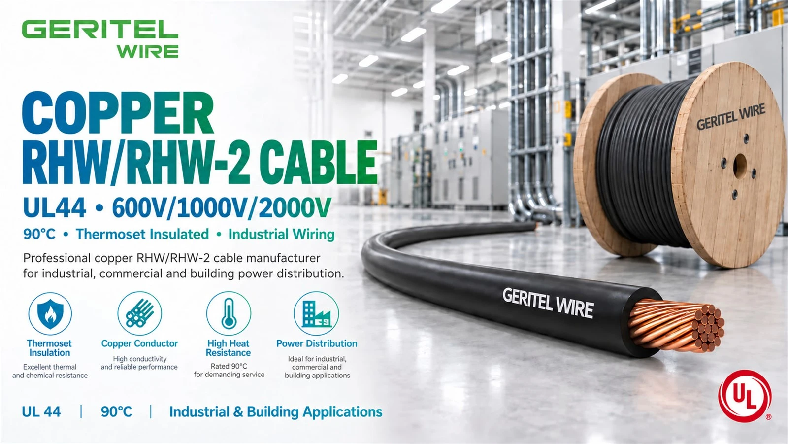 RHW Manufacturing Plant Power Distribution Wire RHW Manufacturing Plant Power Distribution Wire