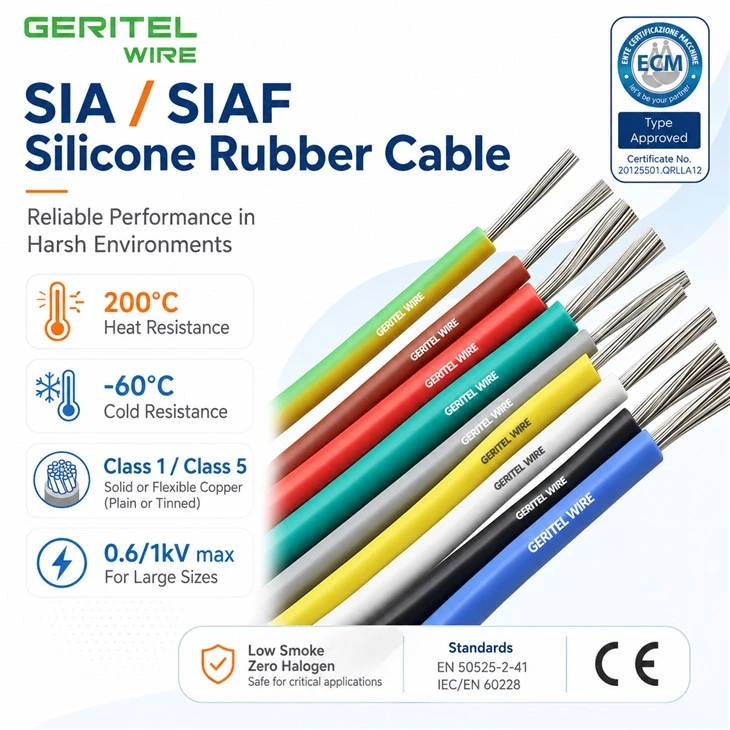 Refrigeration Silicone Wire For Cold Starts And Defrost Heat