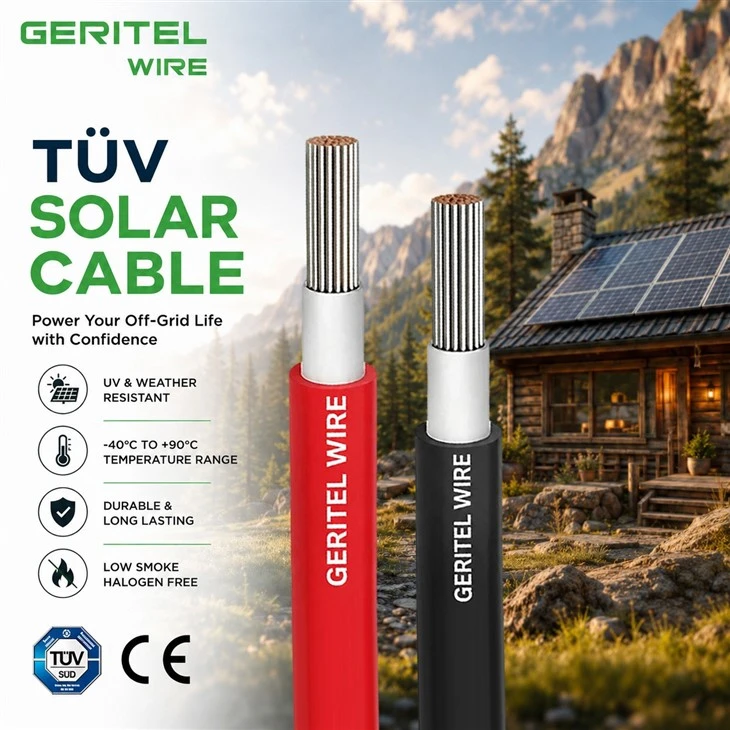 Renewable Energy Cable For Reliable Photovoltaic DC Wiring
