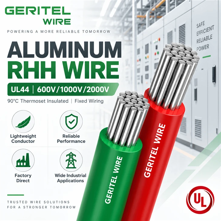 RHH Aluminum Cable For Prefabricated Building Power Systems